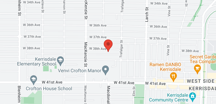 map of 2766 W 38TH AVENUE
